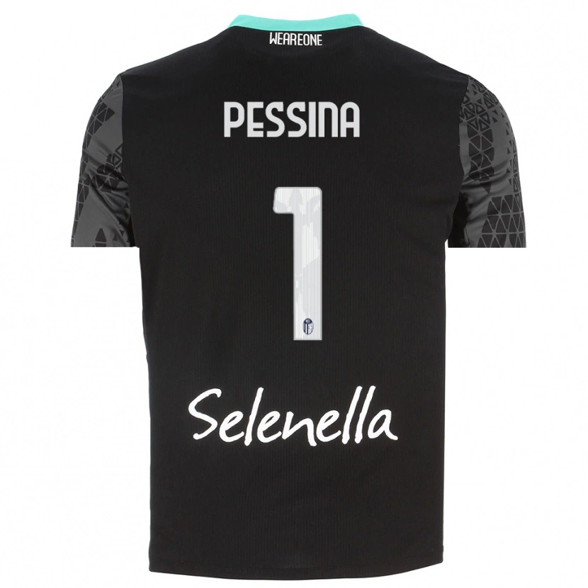 Danxen Kid Massimo Pessina #1 Gray Black White Goalkeeper Jersey 2025/26 T-Shirt