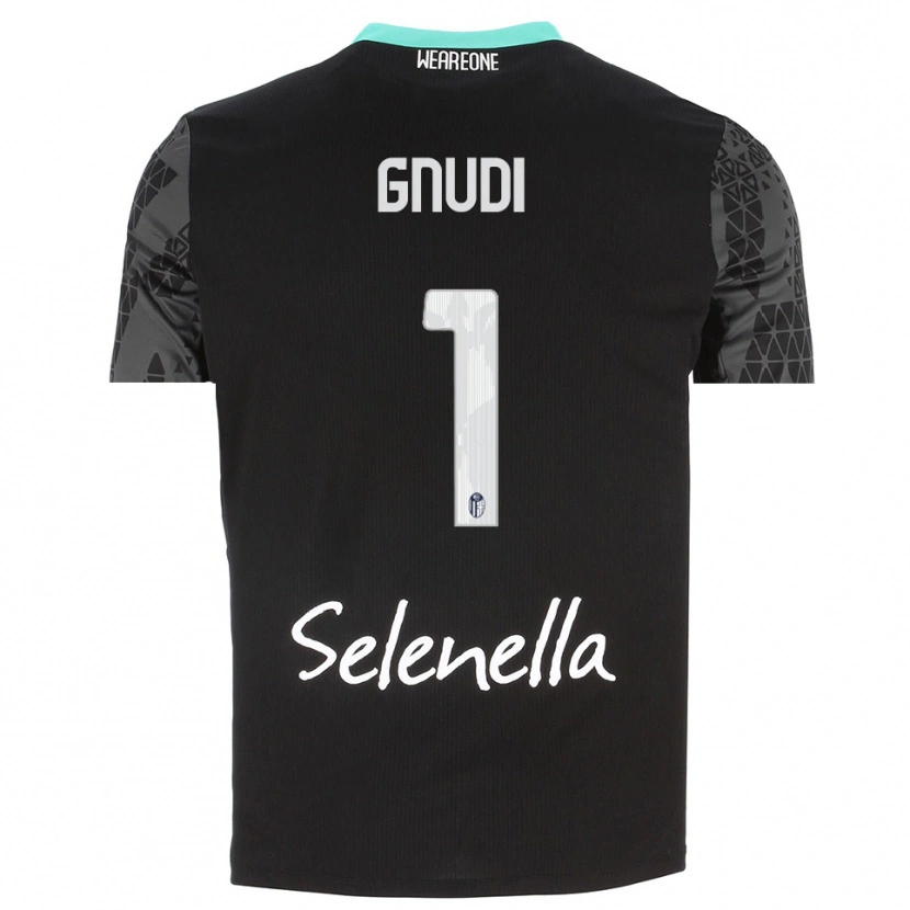 Danxen Kid Riccardo Gnudi #1 Gray Black White Goalkeeper Jersey 2025/26 T-Shirt