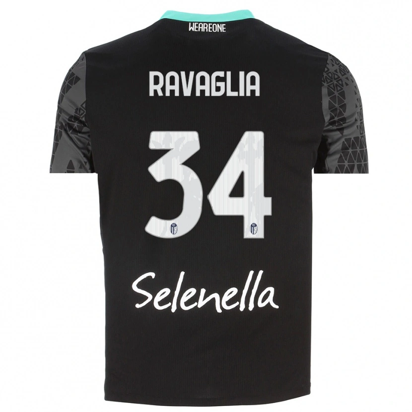 Danxen Kid Federico Ravaglia #34 Gray Black White Goalkeeper Jersey 2025/26 T-Shirt