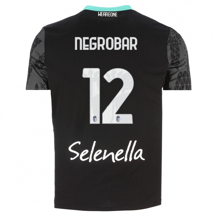 Danxen Kid Lucas Negrobar #12 Gray Black White Goalkeeper Jersey 2025/26 T-Shirt