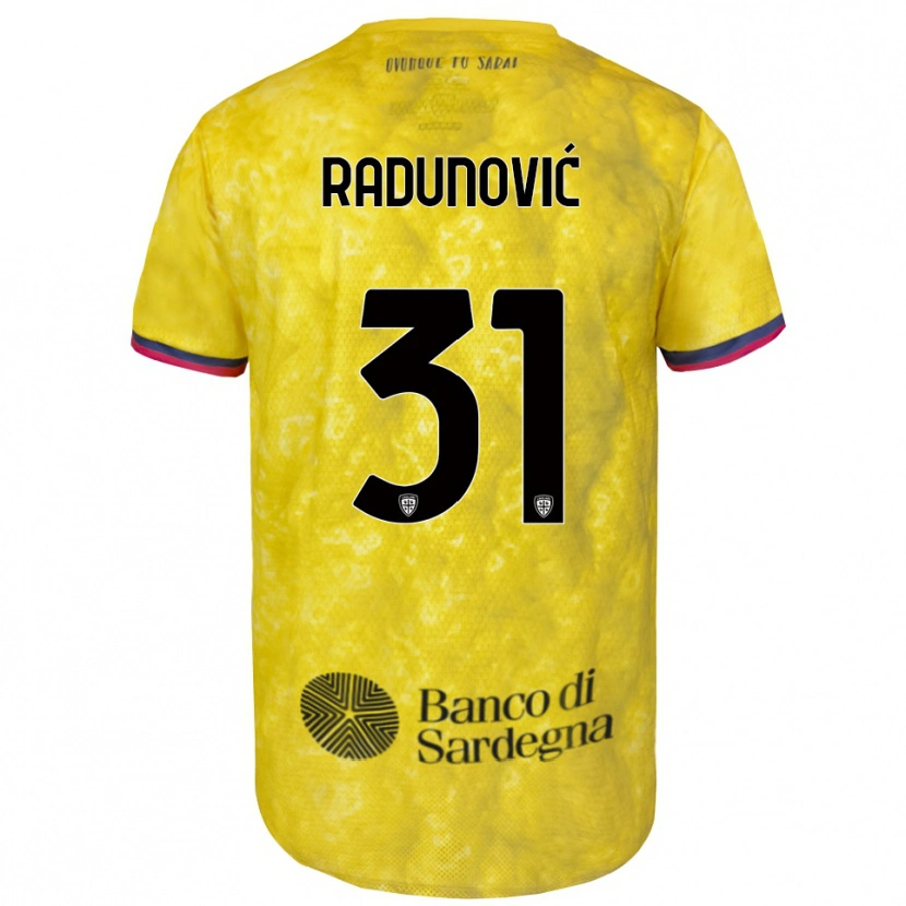 Danxen Kid Boris Radunović #31 Yellow Black Goalkeeper Jersey 2025/26 T-Shirt