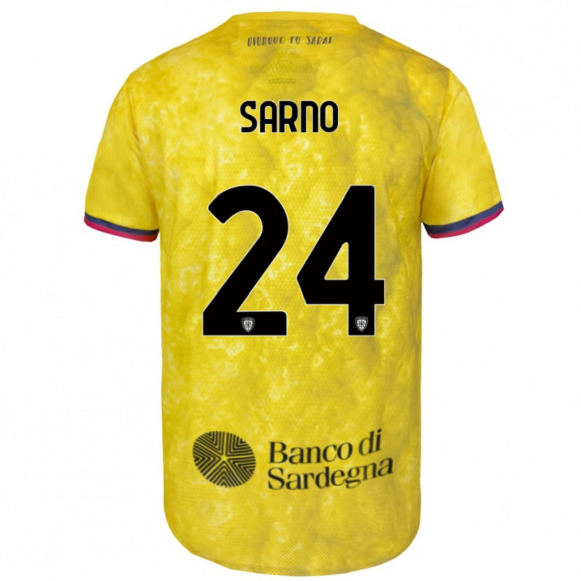 Danxen Kid Vincenzo Sarno #24 Yellow Black Goalkeeper Jersey 2025/26 T-Shirt