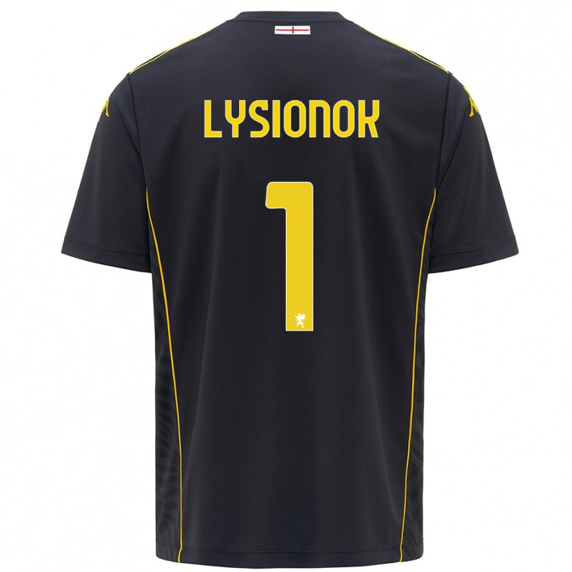 Danxen Kid Ernestas Lysionok #1 Black Yellow Goalkeeper Jersey 2025/26 T-Shirt