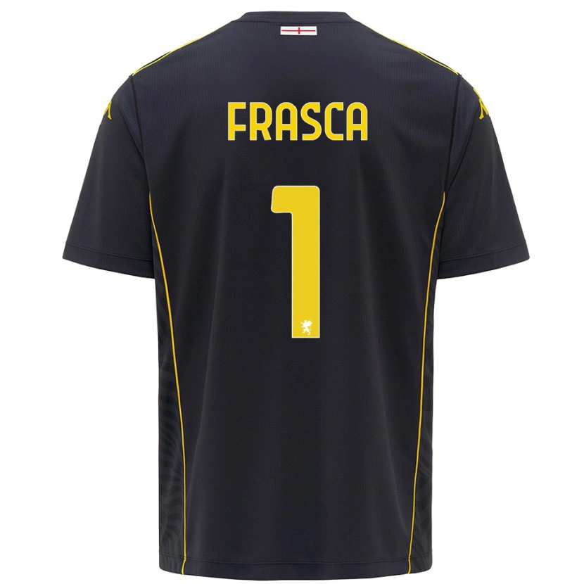 Danxen Kid Andrea Frasca #1 Black Yellow Goalkeeper Jersey 2025/26 T-Shirt