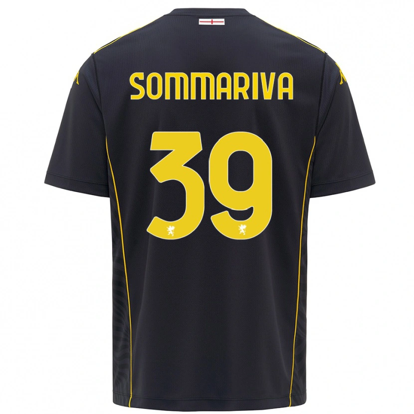 Danxen Kid Daniele Sommariva #39 Black Yellow Goalkeeper Jersey 2025/26 T-Shirt
