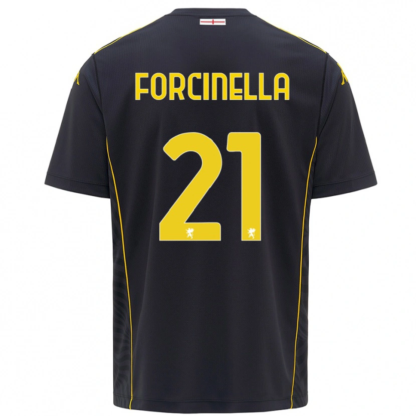 Danxen Kid Camilla Forcinella #21 Black Yellow Goalkeeper Jersey 2025/26 T-Shirt