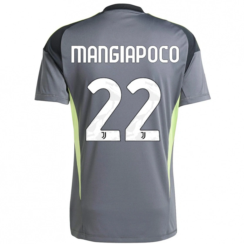 Danxen Kid Stefano Mangiapoco #22 Dark Gray White Goalkeeper Jersey 2025/26 T-Shirt