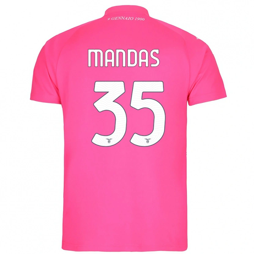 Danxen Kid Christos Mandas #35 Deep Pink Goalkeeper Jersey 2025/26 T-Shirt