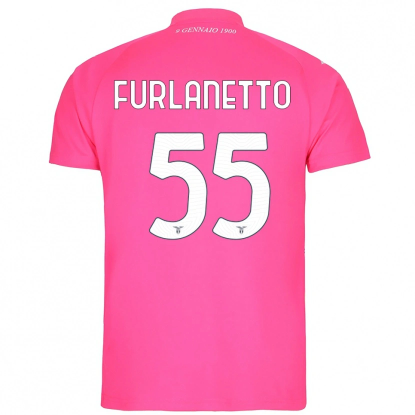 Danxen Kid Alessio Furlanetto #55 Deep Pink Goalkeeper Jersey 2025/26 T-Shirt