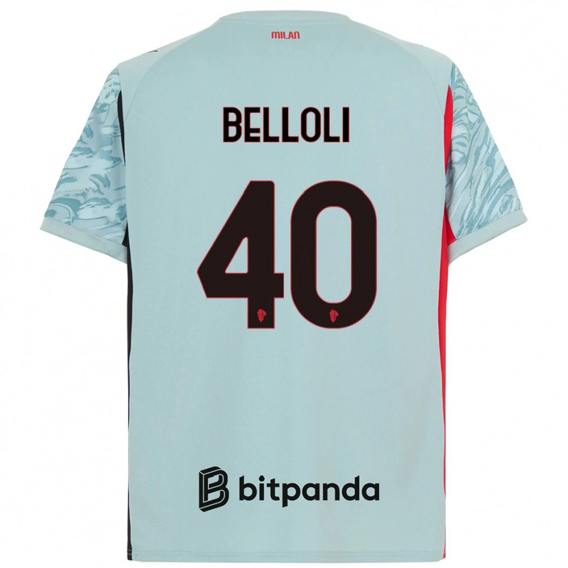 Danxen Kid Sofia Belloli #40 Light Blue Red Goalkeeper Jersey 2025/26 T-Shirt