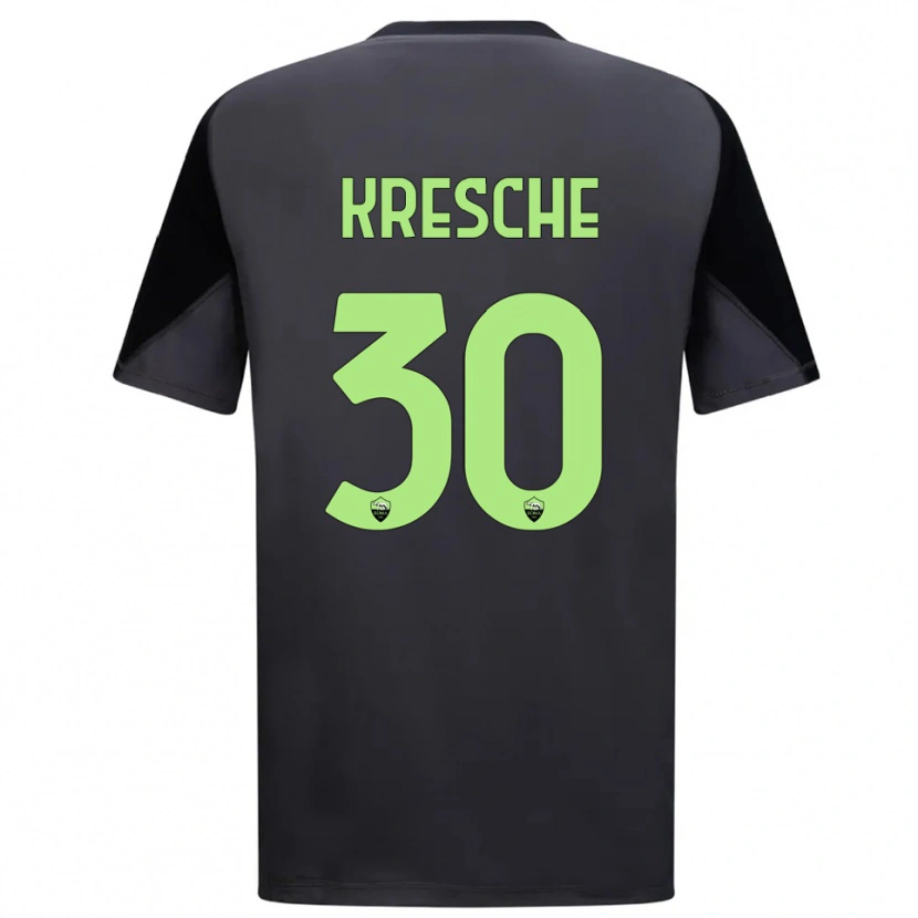 Danxen Kid Isabella Kresche #30 Black Light Green Goalkeeper Jersey 2025/26 T-Shirt