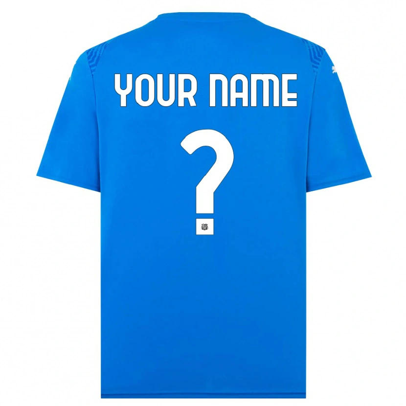 Danxen Kid US Sassuolo Blue White Goalkeeper Jersey 2025/26 T-Shirt