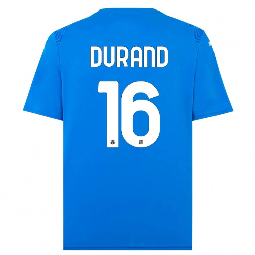 Danxen Kid Solène Durand #16 Blue White Goalkeeper Jersey 2025/26 T-Shirt