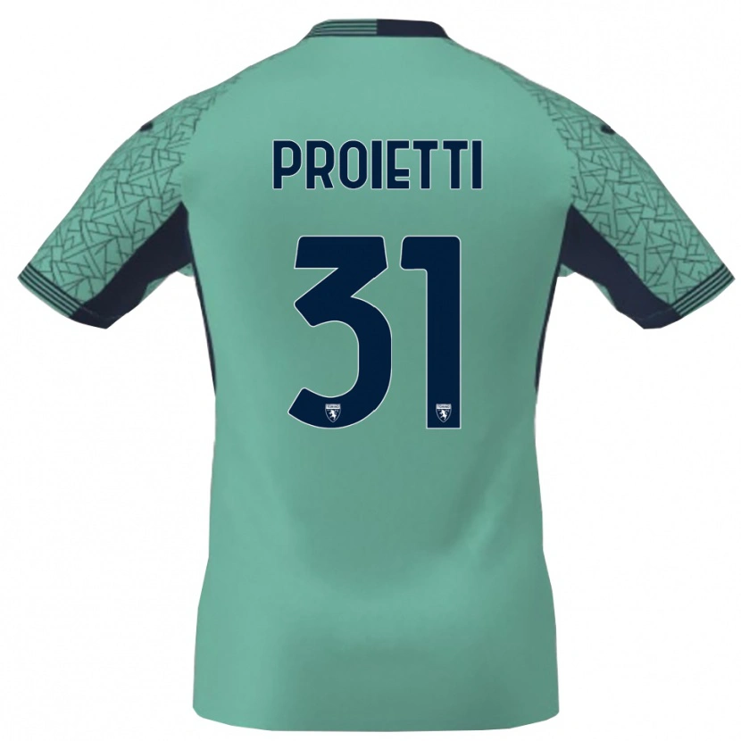 Danxen Kid Riccardo Proietti #31 Blue Lagoon Goalkeeper Jersey 2025/26 T-Shirt
