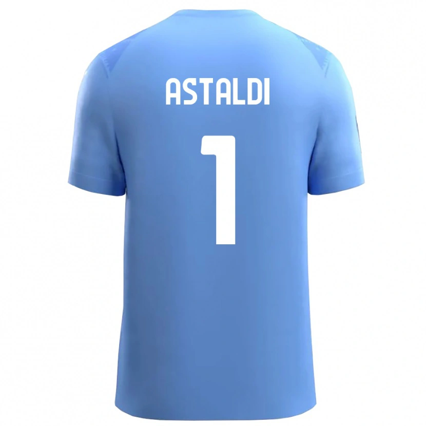 Danxen Kid Gianluca Astaldi #1 Sky Blue White Goalkeeper Jersey 2025/26 T-Shirt