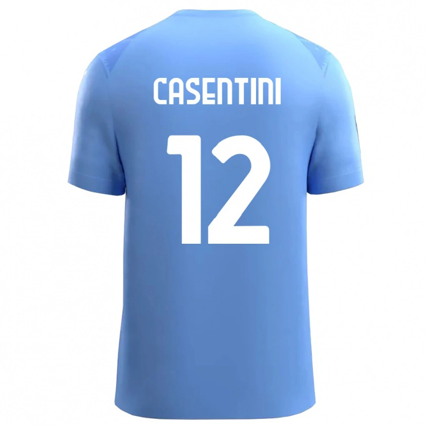 Danxen Kid Gabriele Casentini #12 Sky Blue White Goalkeeper Jersey 2025/26 T-Shirt