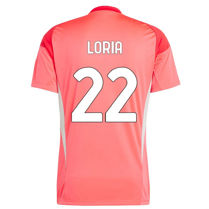 Danxen Kid Leonardo Loria #22 Red White Goalkeeper Jersey 2025/26 T-Shirt
