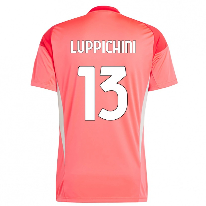 Danxen Kid Matteo Luppichini #13 Red White Goalkeeper Jersey 2025/26 T-Shirt