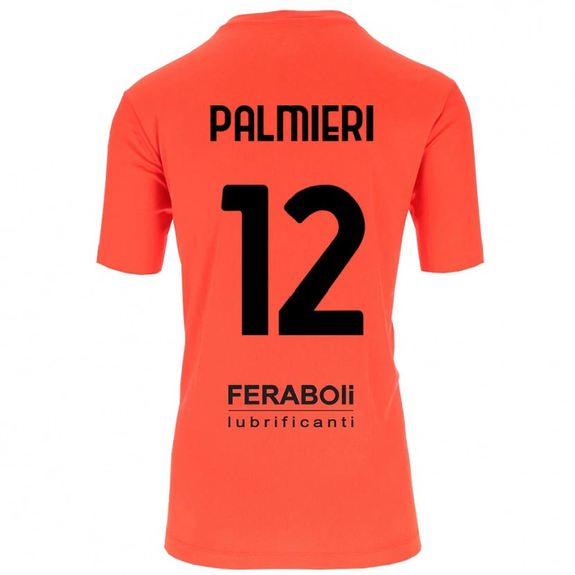 Danxen Kid Cristian Palmieri #12 Orange Red Black Goalkeeper Jersey 2025/26 T-Shirt