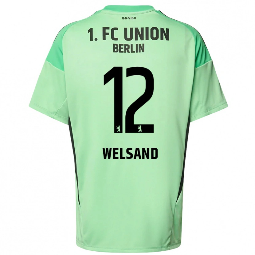 Danxen Kid Oskar Welsand #12 Light Green Black Goalkeeper Jersey 2025/26 T-Shirt