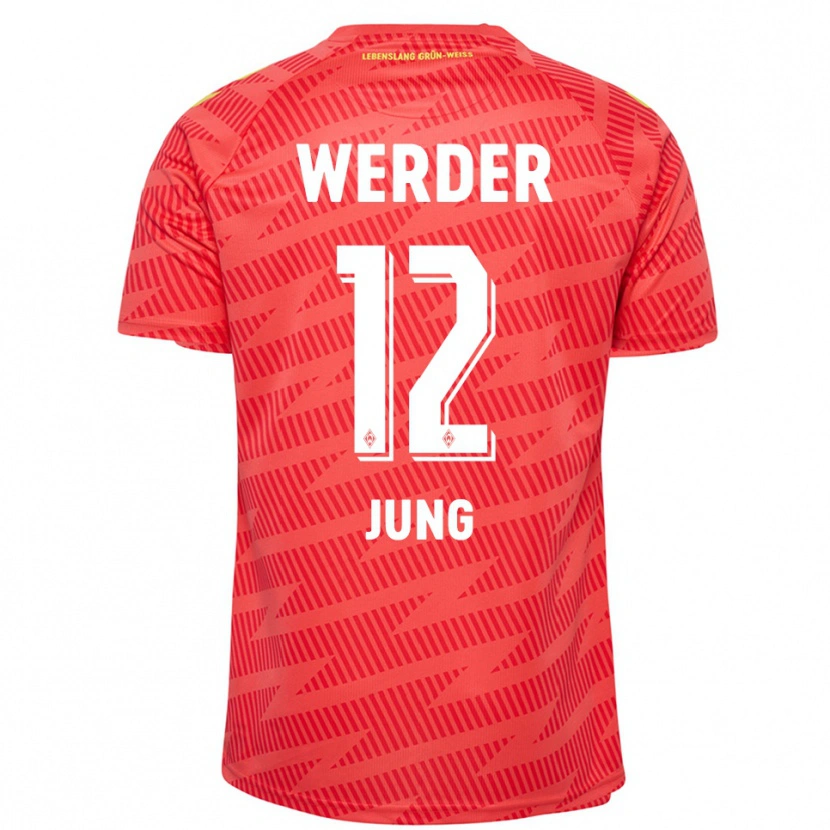Danxen Kid Hugo Jung #12 Red Yellow Goalkeeper Jersey 2025/26 T-Shirt