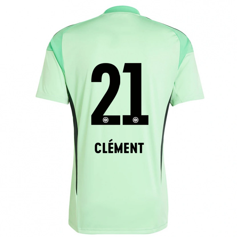 Danxen Kid Noah Clément #21 Light Green Black Goalkeeper Jersey 2025/26 T-Shirt