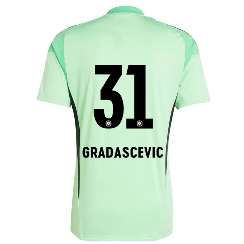 Danxen Kid Meris Gradascevic #31 Light Green Black Goalkeeper Jersey 2025/26 T-Shirt