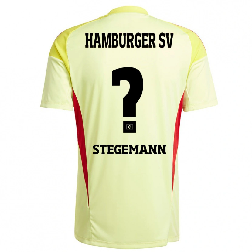 Danxen Kid Jean-Pierre Stegemann #0 Yellow Black Red Goalkeeper Jersey 2025/26 T-Shirt