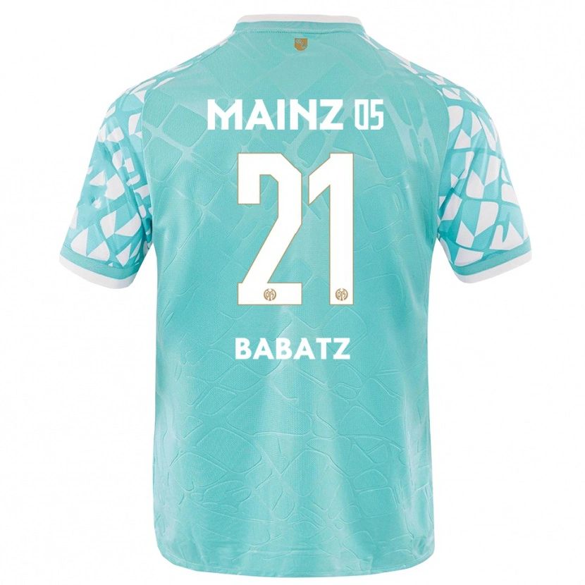 Danxen Kid Louis Babatz #21 Turquoise White Goalkeeper Jersey 2025/26 T-Shirt