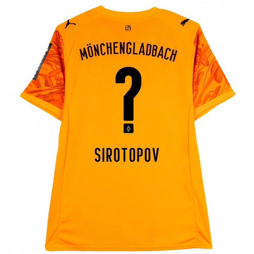Danxen Kid Artem Sirotopov #0 Orange Yellow Black Goalkeeper Jersey 2025/26 T-Shirt