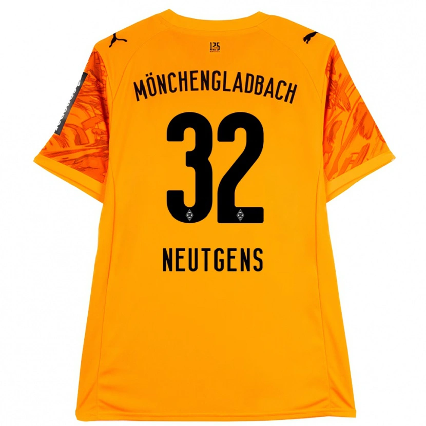 Danxen Kid Maximilian Neutgens #32 Orange Yellow Black Goalkeeper Jersey 2025/26 T-Shirt