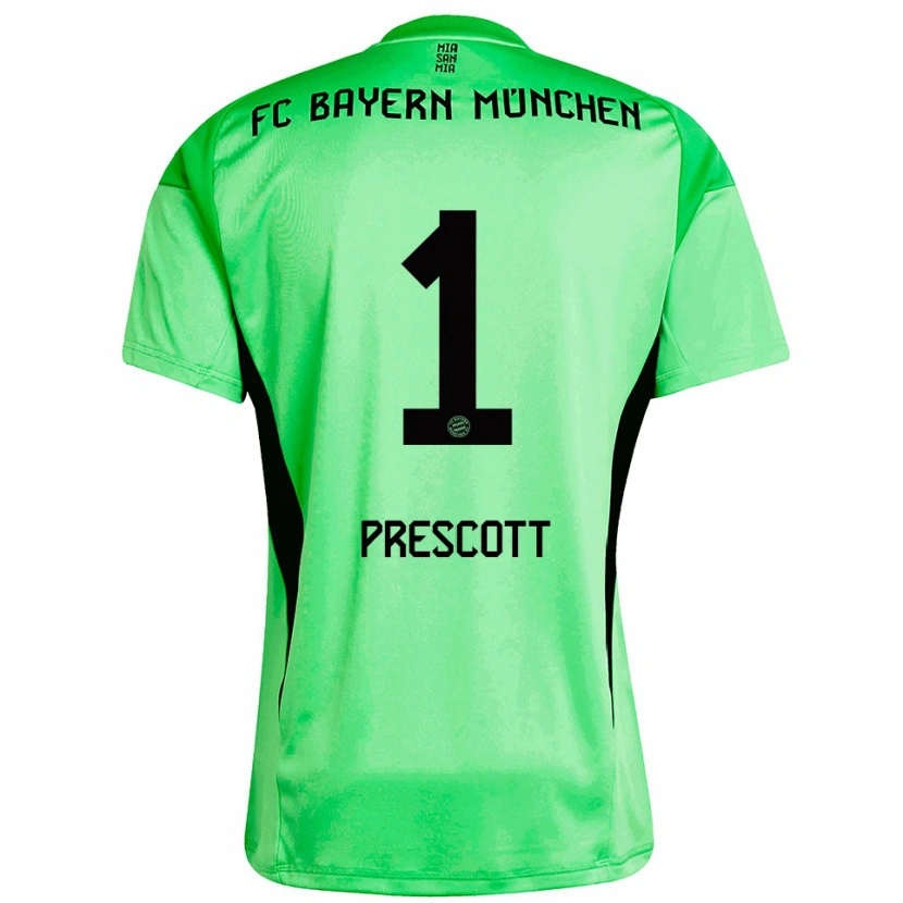 Danxen Kid Leonard Prescott #1 Medium Spring Green Goalkeeper Jersey 2025/26 T-Shirt