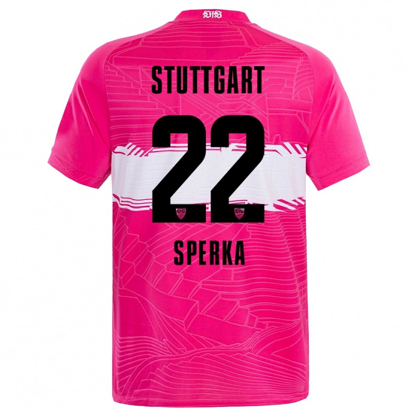 Danxen Kid Bastian Sperka #22 Deep Pink Black Goalkeeper Jersey 2025/26 T-Shirt