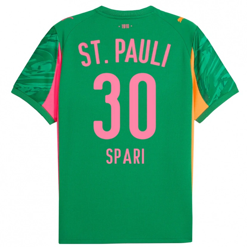 Danxen Kid Simon Spari #30 Green Orange Pink Goalkeeper Jersey 2025/26 T-Shirt