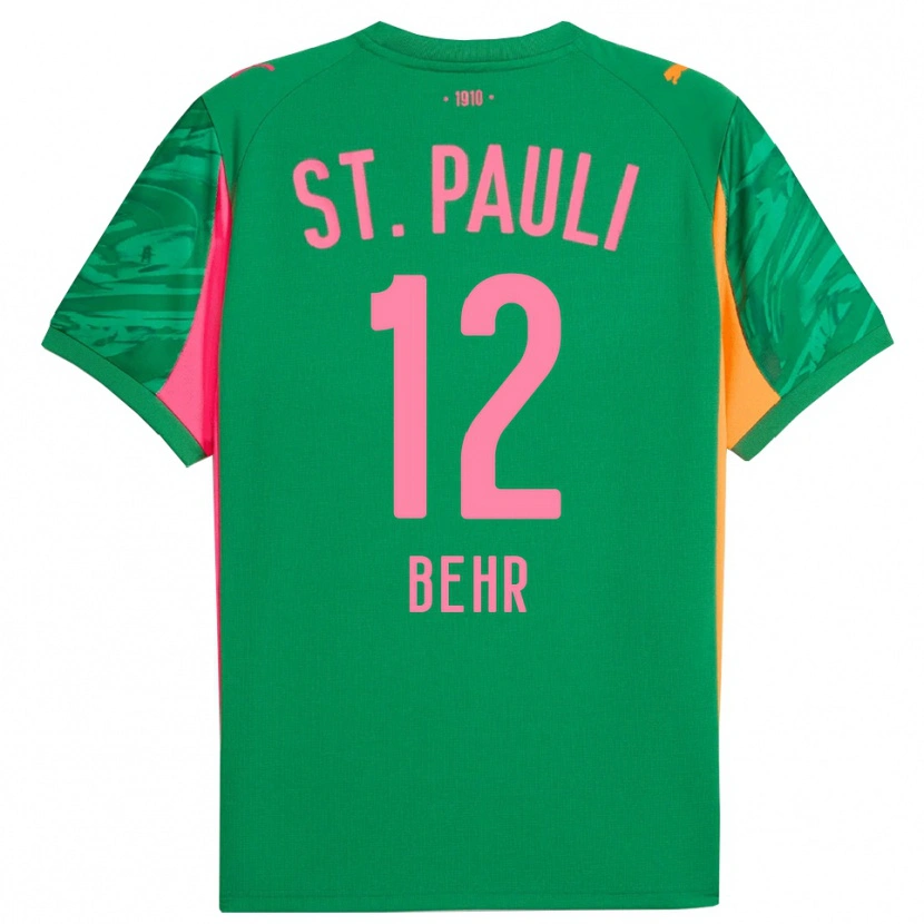 Danxen Kid Juri Behr #12 Green Orange Pink Goalkeeper Jersey 2025/26 T-Shirt
