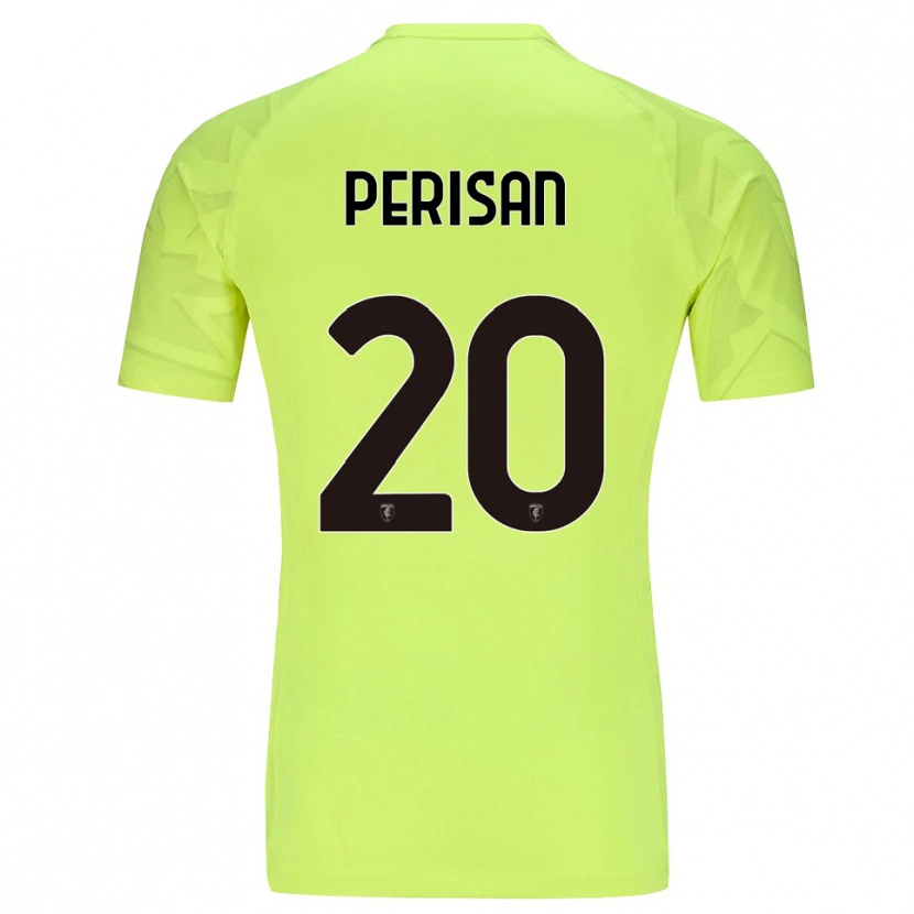 Danxen Kid Samuele Perisan #20 Fluorescent Green Goalkeeper Jersey 2025/26 T-Shirt