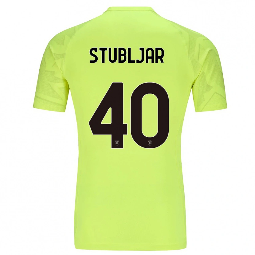 Danxen Kid Lovro Stubljar #40 Fluorescent Green Goalkeeper Jersey 2025/26 T-Shirt