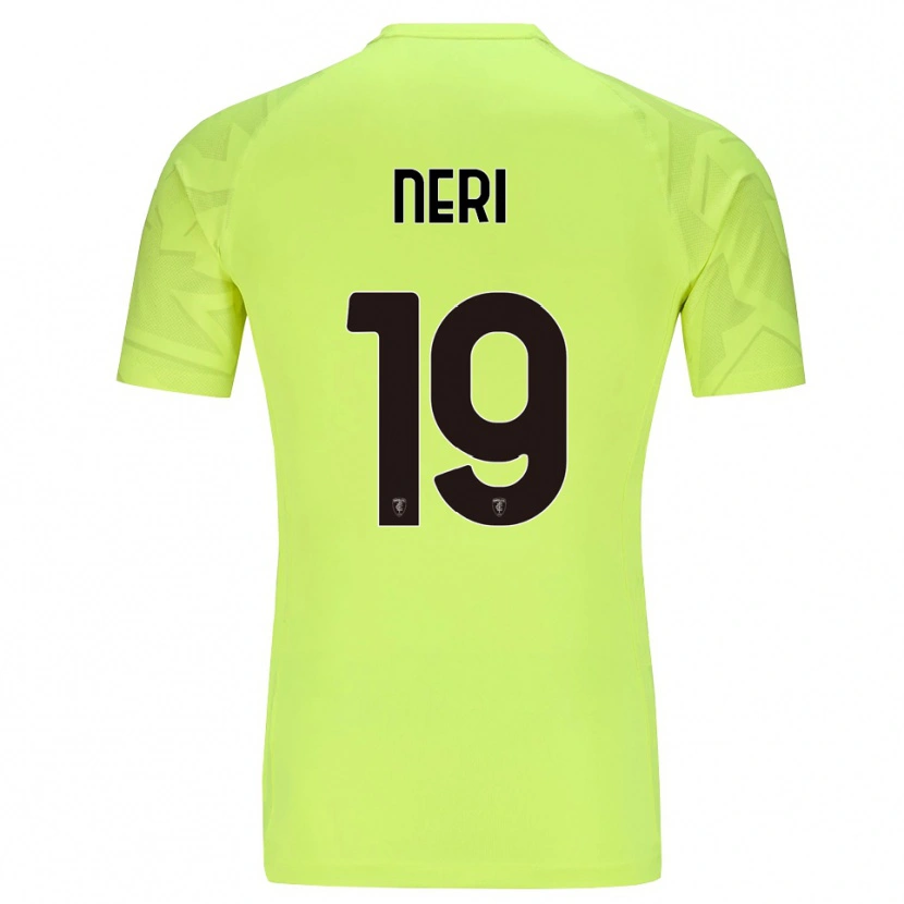 Danxen Kid Christian Neri #19 Fluorescent Green Goalkeeper Jersey 2025/26 T-Shirt