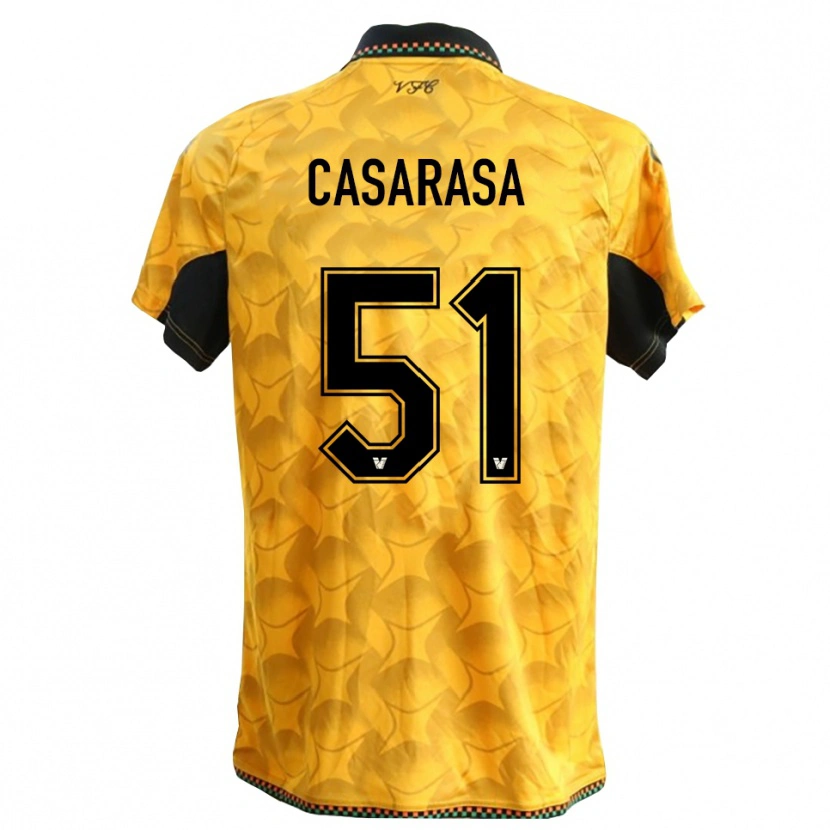 Danxen Kid Asia Casarasa #51 Yellow Black Goalkeeper Jersey 2025/26 T-Shirt