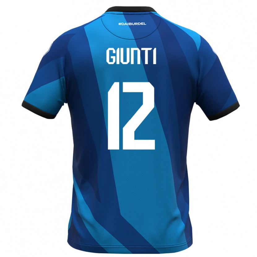 Danxen Kid Alessandro Giunti #12 Royal Blue Orange Goalkeeper Jersey 2025/26 T-Shirt