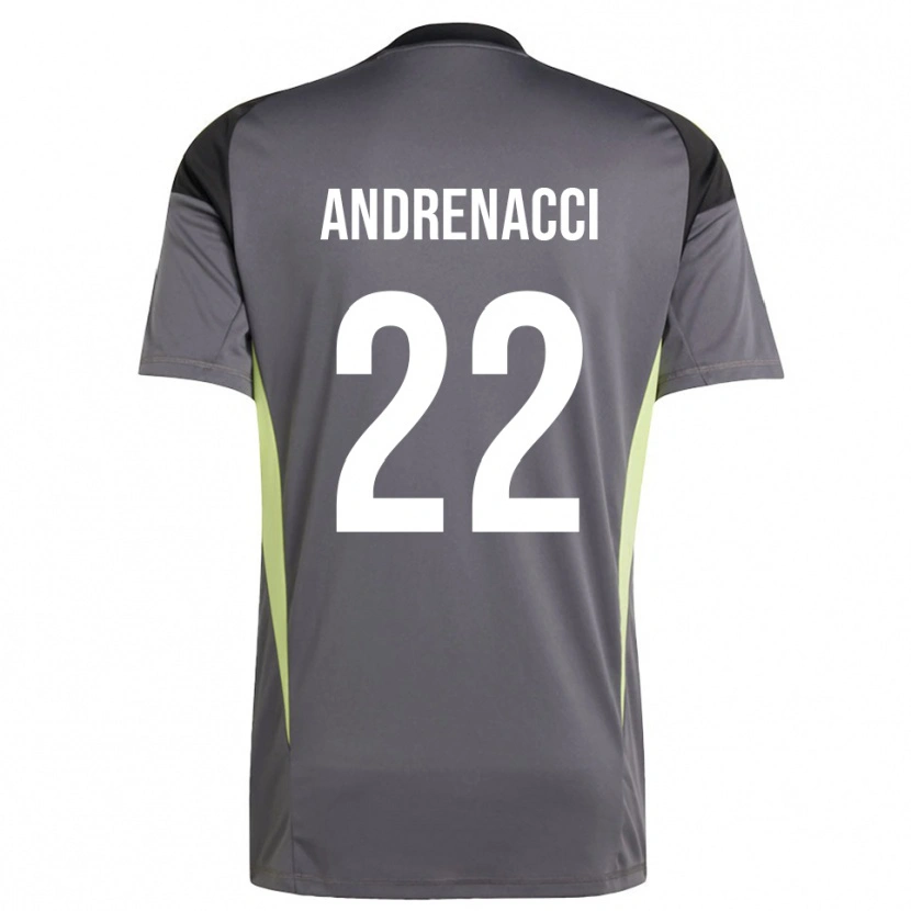 Danxen Kid Lorenzo Andrenacci #22 Dim Gray Goalkeeper Jersey 2025/26 T-Shirt