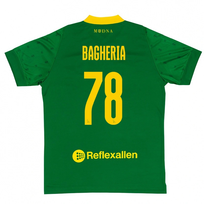 Danxen Kid Fabrizio Bagheria #78 Green Yellow Goalkeeper Jersey 2025/26 T-Shirt
