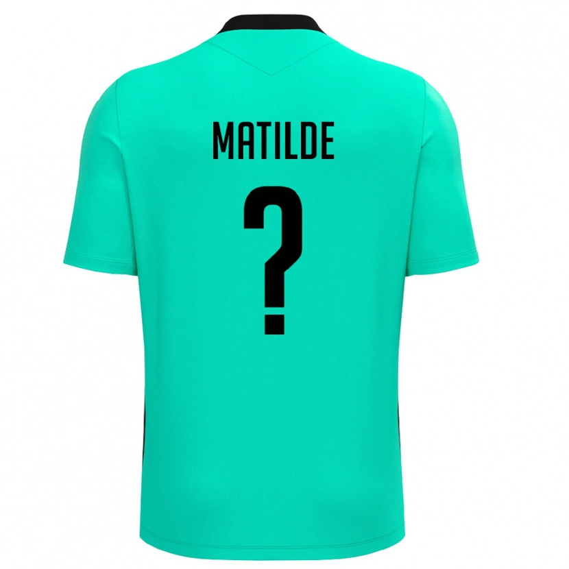 Danxen Kid Ravanetti Matilde #0 Turquoise Black Goalkeeper Jersey 2025/26 T-Shirt