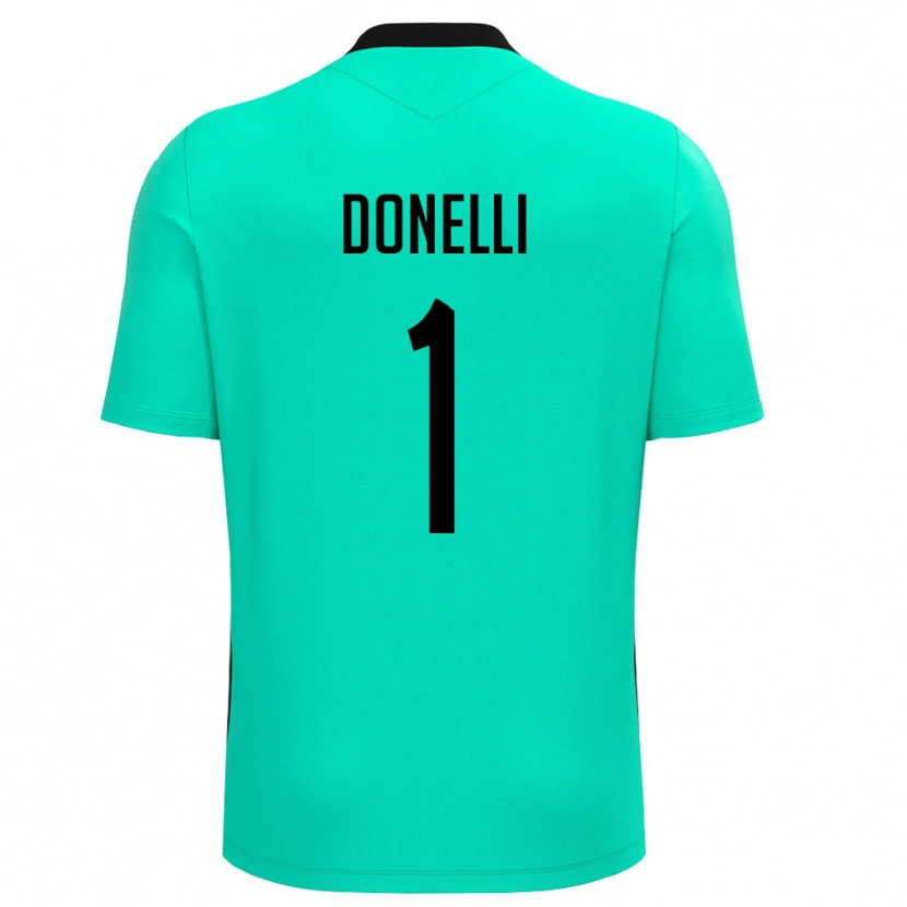 Danxen Kid Matteo Donelli #1 Turquoise Black Goalkeeper Jersey 2025/26 T-Shirt