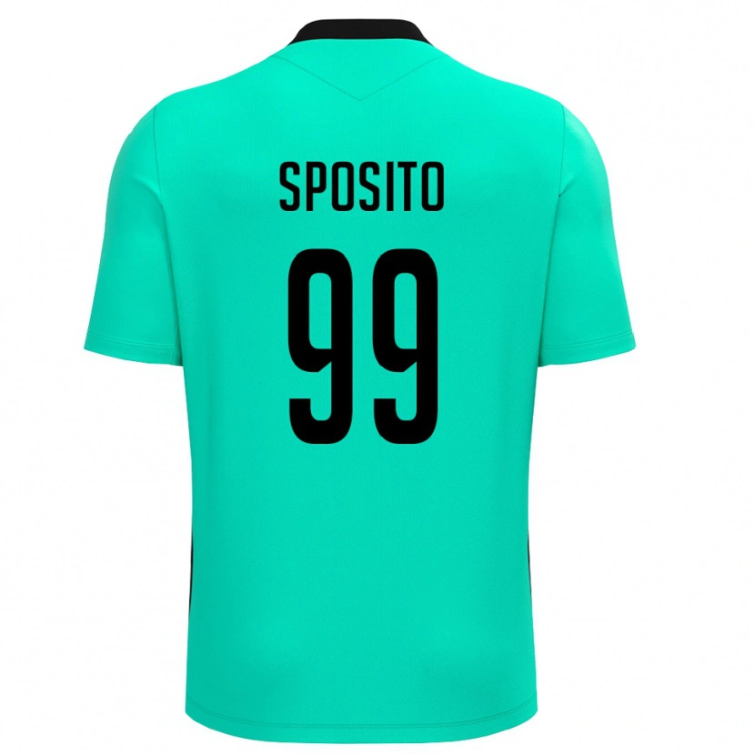 Danxen Kid Alex Sposito #99 Turquoise Black Goalkeeper Jersey 2025/26 T-Shirt