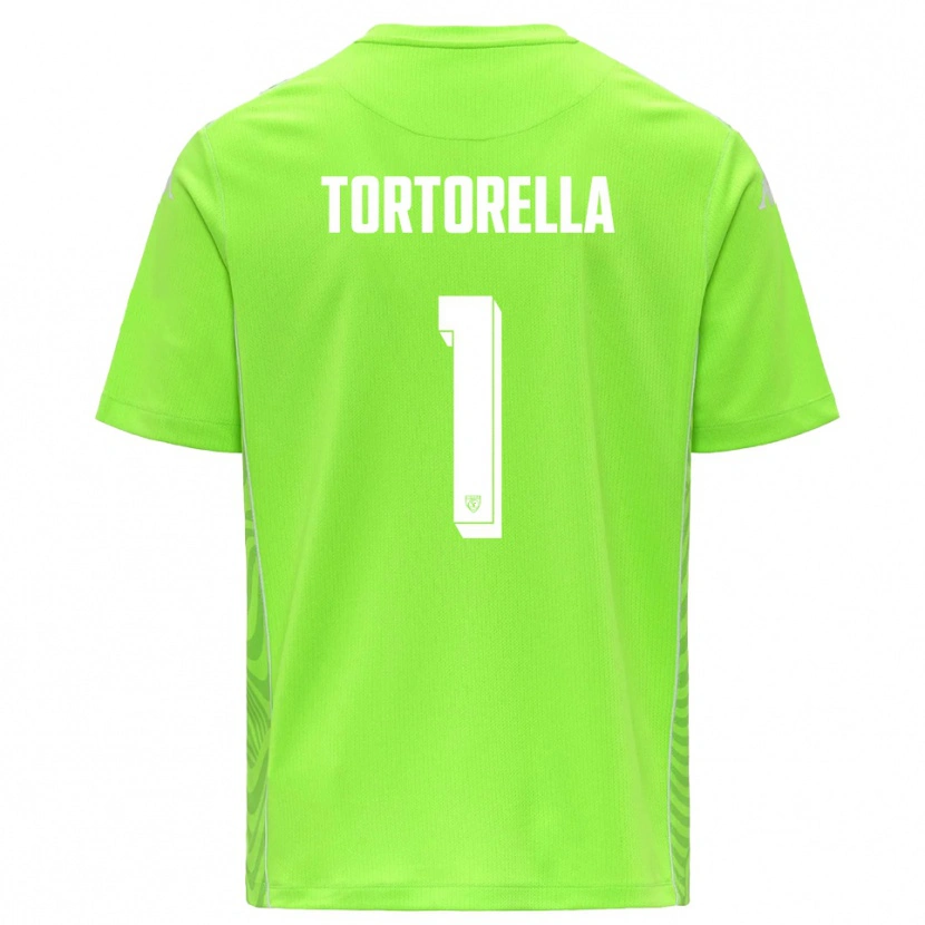 Danxen Kid Diego Tortorella #1 Lawn Green White Goalkeeper Jersey 2025/26 T-Shirt