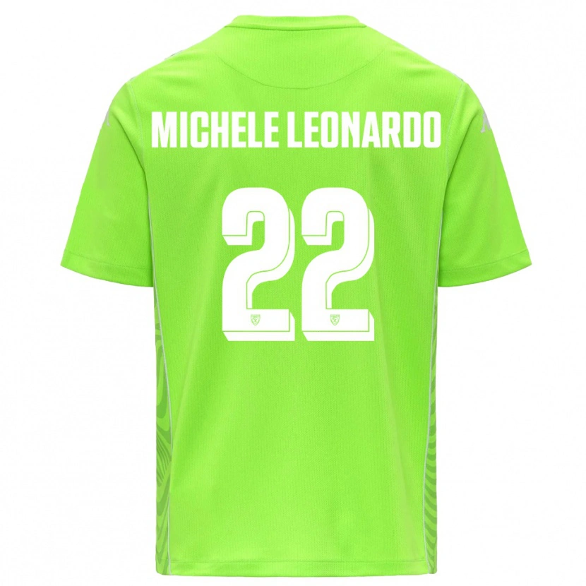 Danxen Kid Matteo Michele Leonardo #22 Lawn Green White Goalkeeper Jersey 2025/26 T-Shirt