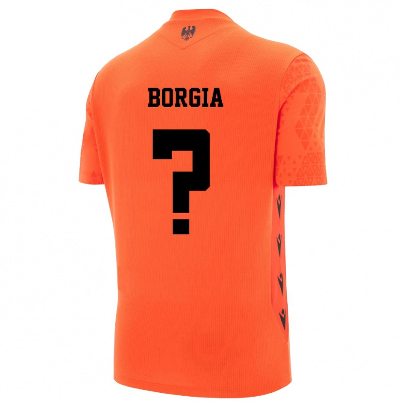 Danxen Kid Francesco Borgia #0 Dark Orange Black Goalkeeper Jersey 2025/26 T-Shirt