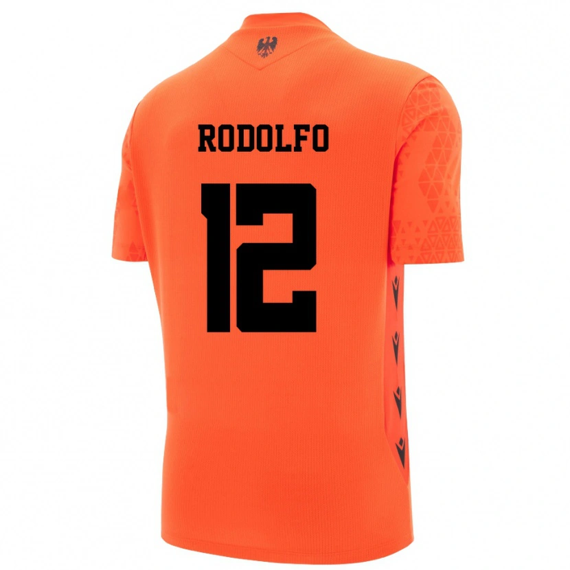 Danxen Kid Luca Rodolfo #12 Dark Orange Black Goalkeeper Jersey 2025/26 T-Shirt