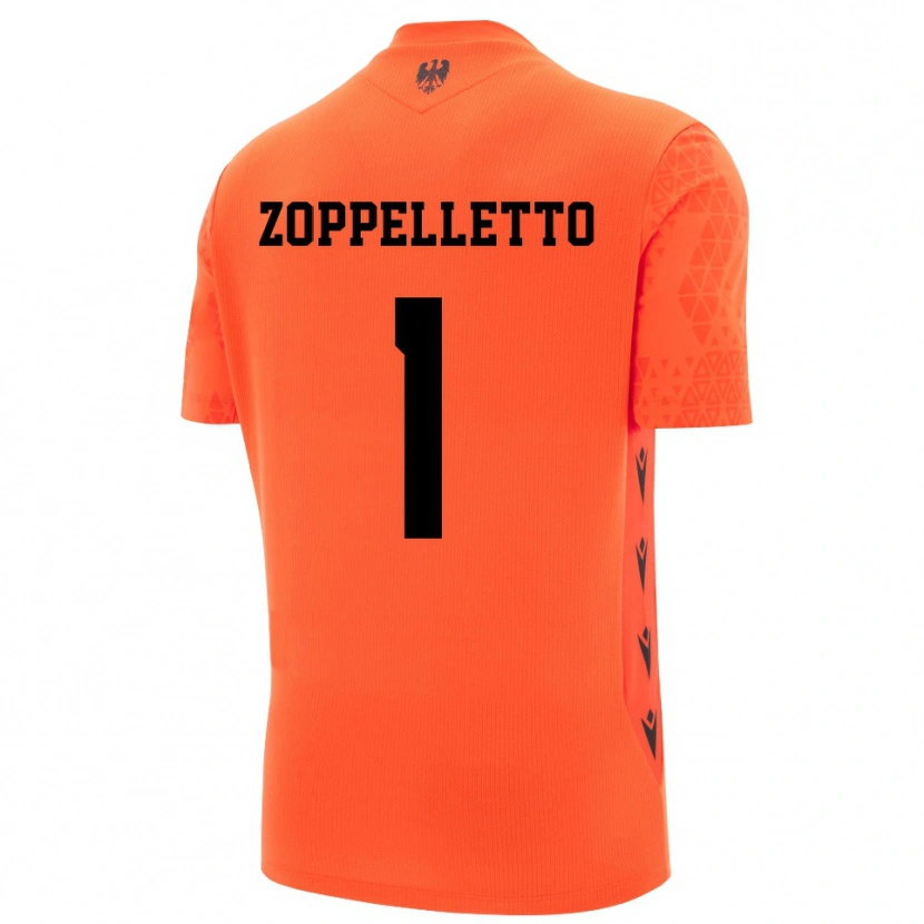 Danxen Kid David Zoppelletto #1 Dark Orange Black Goalkeeper Jersey 2025/26 T-Shirt